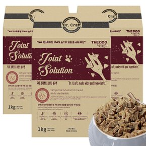 닥터크래프트 강아지 관절 솔루션 기능성 사료 조인트 쓸개골 1kg x 3개