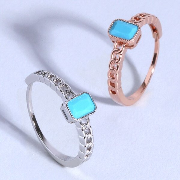 멜 미니 스퀘어 반지(free,L) RA0603