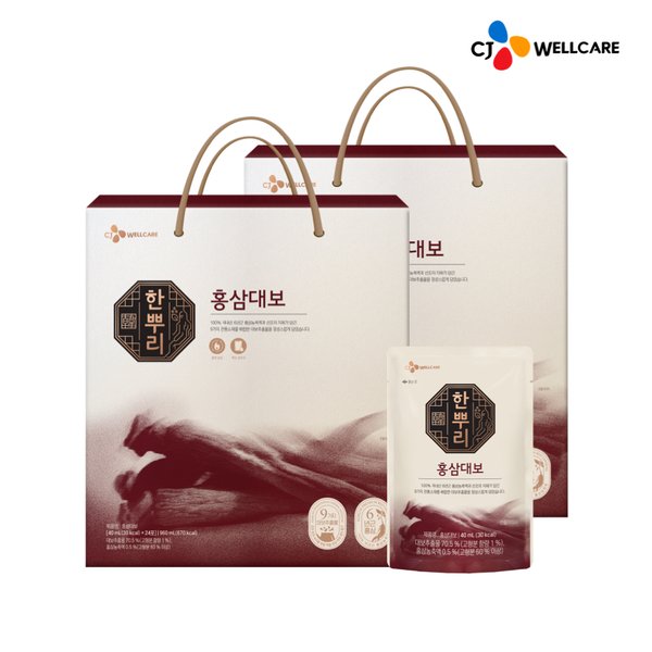 한뿌리 홍삼대보 40ml 24포 x 2개