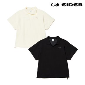 온더락 오픈넥 여성 냉감 우븐 반팔 폴로티셔츠 (정가 109,000)