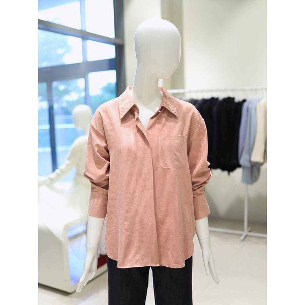 [여주점] 여성 스트라이프 카라넥 블라우스 YW5WB702