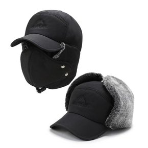 방한 귀달이모자 고급 털모자 겨울 니트 볼캡 패딩모자 귀마개 방한용품 귀덮개 스키장