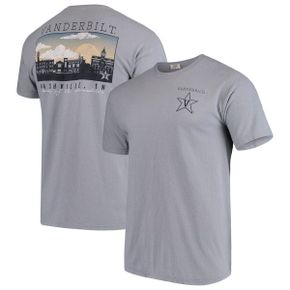 5117204 IMAGE ONE Vanderbilt Commodores Comfort Colors Campus Scenery T-Shirt - Gray