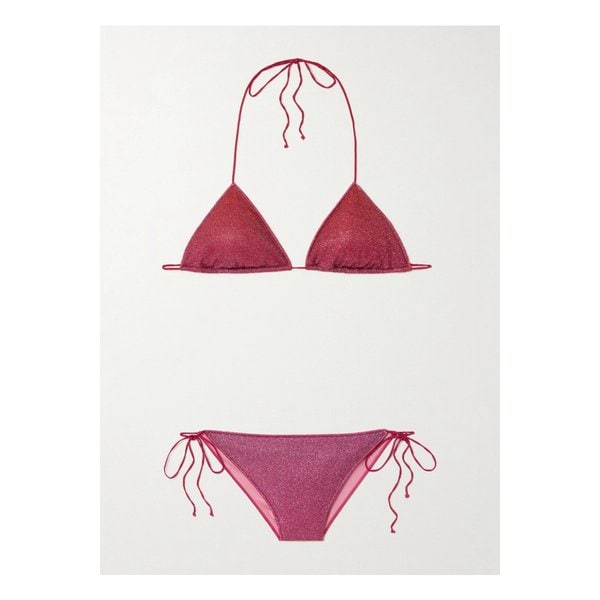 뤼미에르 메탈릭 트라이앵글 비키니 핑크 1647597353560203