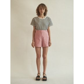 Cotton twill shorts (Pink)