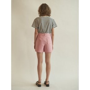 Cotton twill shorts (Pink)