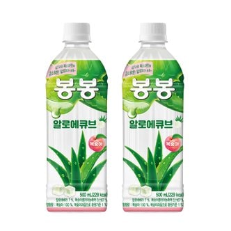 코카콜라 [코카콜라직영 H]  봉봉 알로에큐브 복숭아 500ml 24개