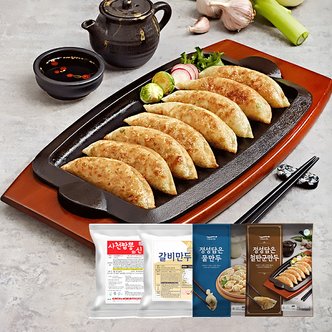 자연두레 사천짬뽕만두 1kg+갈비만두 1kg+물만두 1.35kg+철판군만두 1.4kg