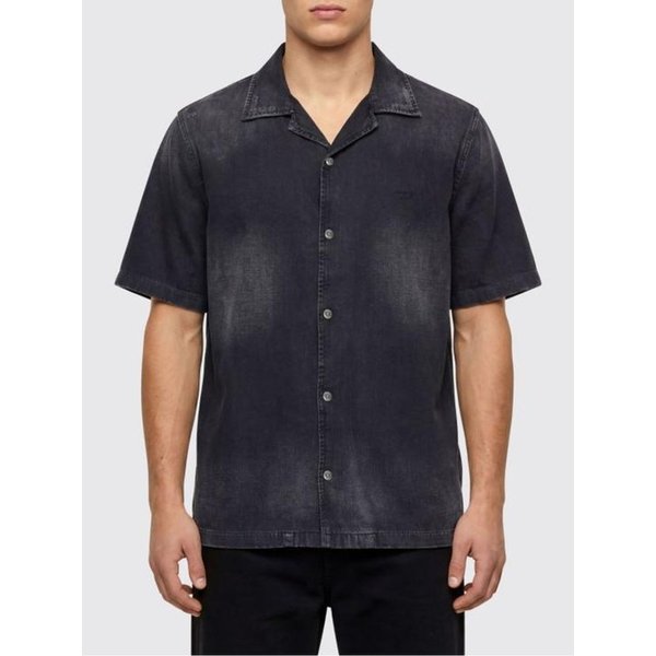 26SS 디젤 반팔 셔츠 A16957 0DBDC 02 BLACK DOM