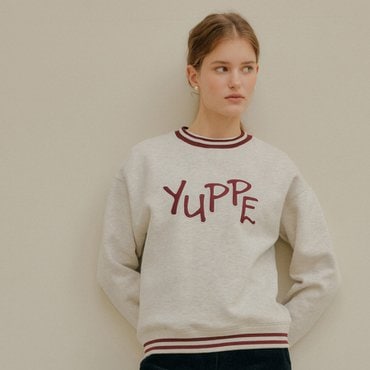 YUPPE LETTERING SWEATSHIRT_OATMEAL