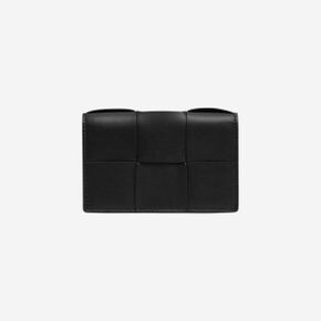 보테가 베네타 카세트 비즈니스 카드 케이스 블랙 Bottega Veneta Cassette Business Card Case