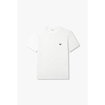 EMPORIO ARMANI 남성 숏 슬리브 레이온 라운지 티셔츠 (0815114006)