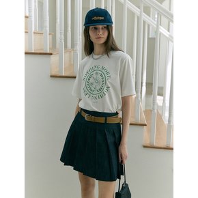 FLOWER ROUND HALF SLEEVE T-SHIRT (off white)