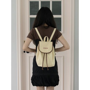 이로코 logo backpack_butter beige