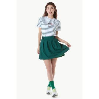 르꼬끄골프 [여주점] 여성 스트라이프 라운드넥 반팔 티셔츠 GQ222LRS44  GREEN