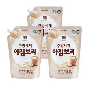 LG생활건강 주방세제 퐁퐁 아침보리 1200ml 3개