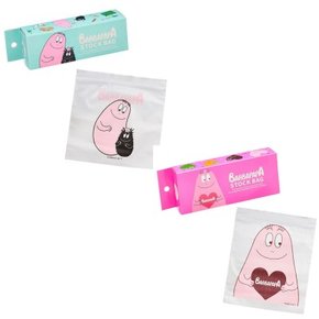 일본 캐릭터 BARBAPAPA 바바파파 스톡백 지퍼백