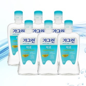  동아제약 가그린 제로 구강청결제 750ml x 6개