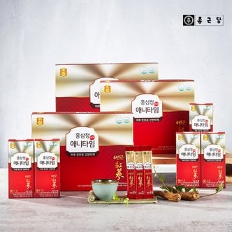 종근당 국내산 6년근 홍삼농축액 스틱 홍삼정 애니타임 3박스 선물세트