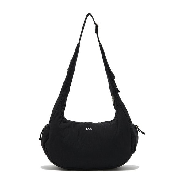 MULTI POCKET CUSHION CROSS BAG (BLACK)