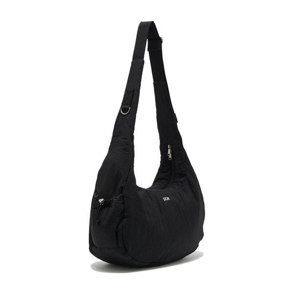 MULTI POCKET CUSHION CROSS BAG (BLACK)