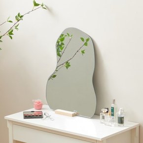 로엔 미드센츄리 예뻐지는 화장대 탁상 비정형 거울 L사이즈