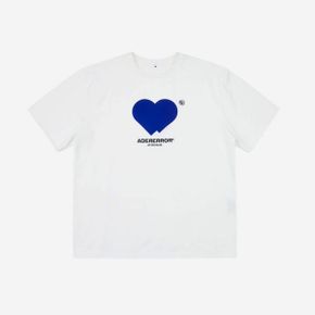 아더에러 트윈 하트 로고 티셔츠 화이트 Ader Error Twin Heart Logo T-Shirt White