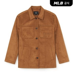 MLB [코리아공식] 여성 쿠퍼스 미드 스웨이드 자켓 NY (D.Camel)