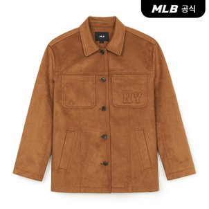 MLB [엠엘비코리아공식] 여성 쿠퍼스 미드 스웨이드 자켓 NY (D.Camel)