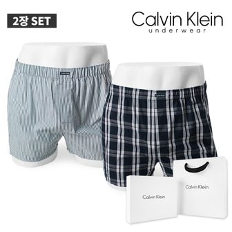 Calvin Klein 캘빈클라인 남성속옷 남자팬티 CK 트렁크 2장+선물세트 NB4006