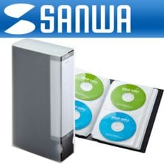 SANWA 파일형 CD DVD 케이스(72매 블랙)