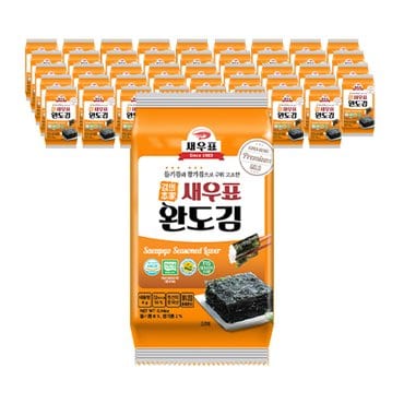 새우표완도김 새우표 완도 도시락김 4g x 45봉