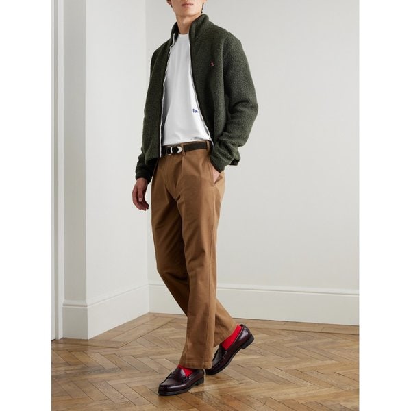 드레익스 HIM 하이킹 로고 자수 코튼 저지 티셔츠 46376663162902020