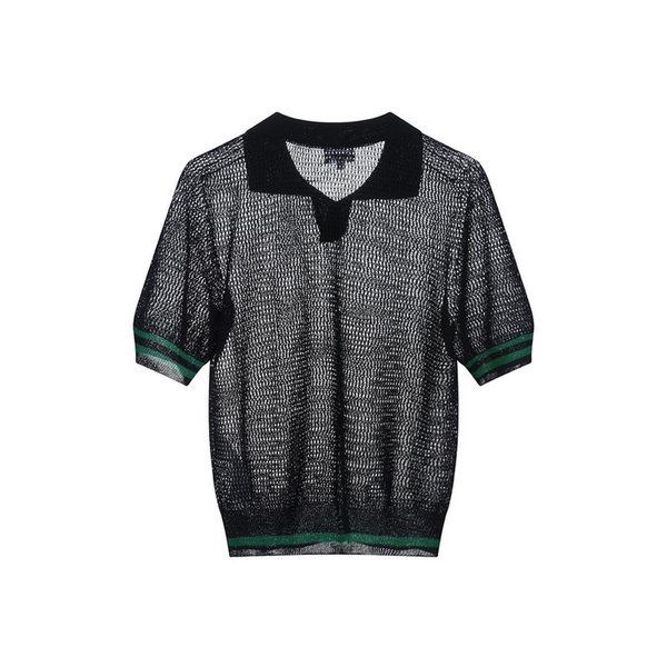 홀가먼트 에어리 매쉬 니트 MK3MP395_BLK