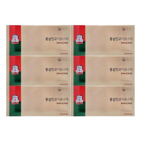정관장 홍삼진고 이뮨 스틱 10g x 30포 (쇼핑백 동봉) 6박스 Ss (S29180532)