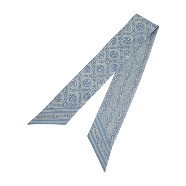 [부산점] T 모노그램 플로럴 실크 스카프 183194 400