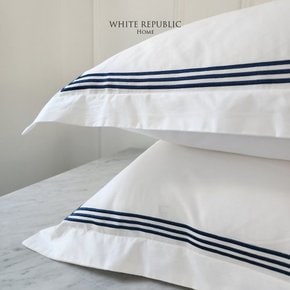 80수 순면 자수 호텔이불 쿠션커버 Primrose Collection Square Pillowcase (65x65)