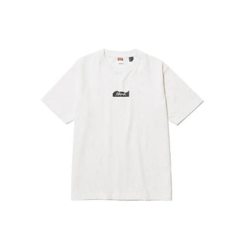 난가 반팔 티셔츠 ECOHYBRIDMTLOGOTEE WHITE DOM