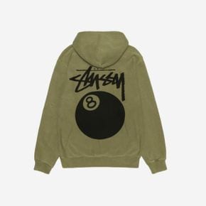 스투시 8볼 후드 피그먼트 다이드 올리브 Stussy 8 Ball Hoodie Pigment Dyed Olive