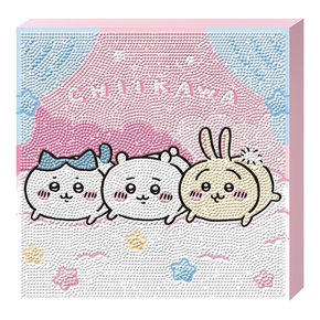 먼작귀 솜사탕 보석십자수 캔버스 25x25cm BS25-132N