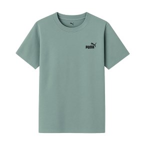 푸마 키즈 에센셜 스몰 로고 반팔티 그린문 684920-30