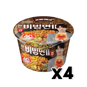  팔도 비빔면 2탄 큰컵사발면 115g x 4개