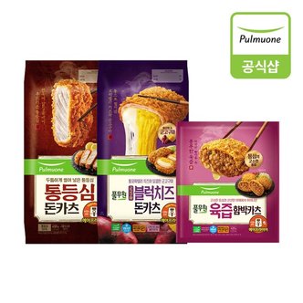 풀무원 카츠 3개(고구마치즈+육즙함박1개+통등심1개)