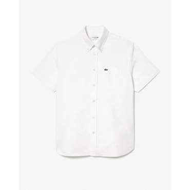 라코스테 (남성) 반팔 옥스포드 셔츠 CH1917-55G 001(화이트)