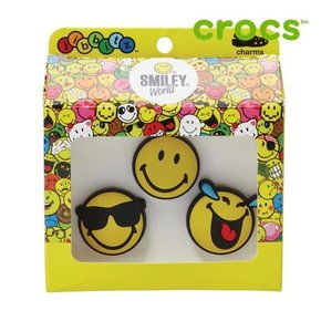 [하프클럽/크록스]크록스 지비츠 /F77- 10006992 / Smiley Brand 3 Pk B