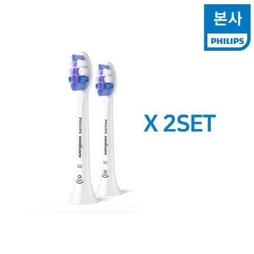 필립스 소닉케어 S2 센서티브 초미세모 칫솔모 HX6052/93 2SET