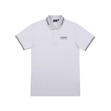 MARTINE GOLF [정상가 218000원]남성 스트라이프 피케티셔츠 화이트 (Z0C120531)