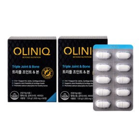[OLINIQ] 트리플 조인트 & 본 2개 세트 / 글루코사민 + MSM + 비타민D