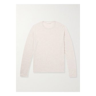 SAMAN AMEL 새먼 아멜 슬림핏 캐시미어 실크 혼방 티셔츠 뉴트럴 1647597354841510