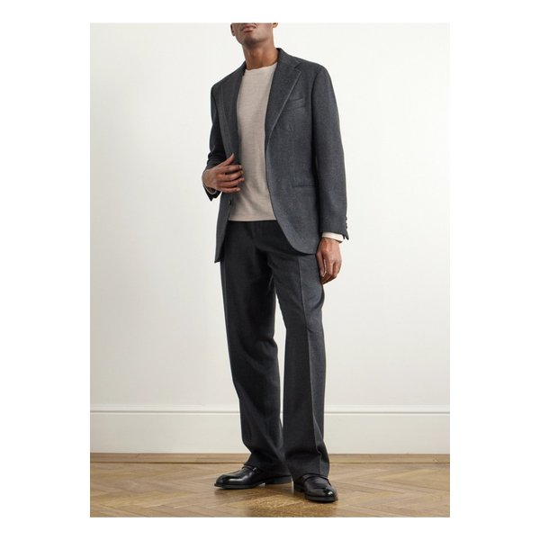 새먼 아멜 슬림핏 캐시미어 실크 혼방 티셔츠 뉴트럴 1647597354841510